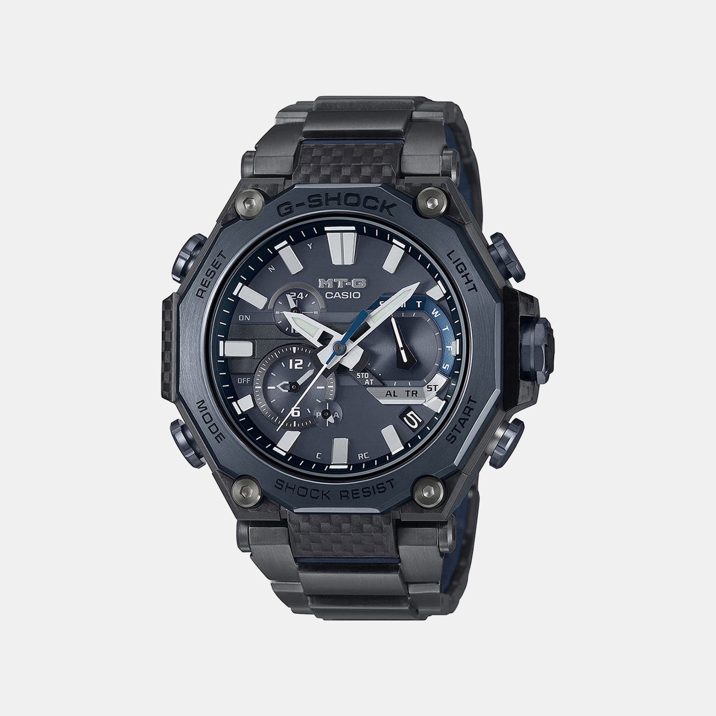G-Shock Men Quartz Black Dial Analog Stainless Steel Watch G1712