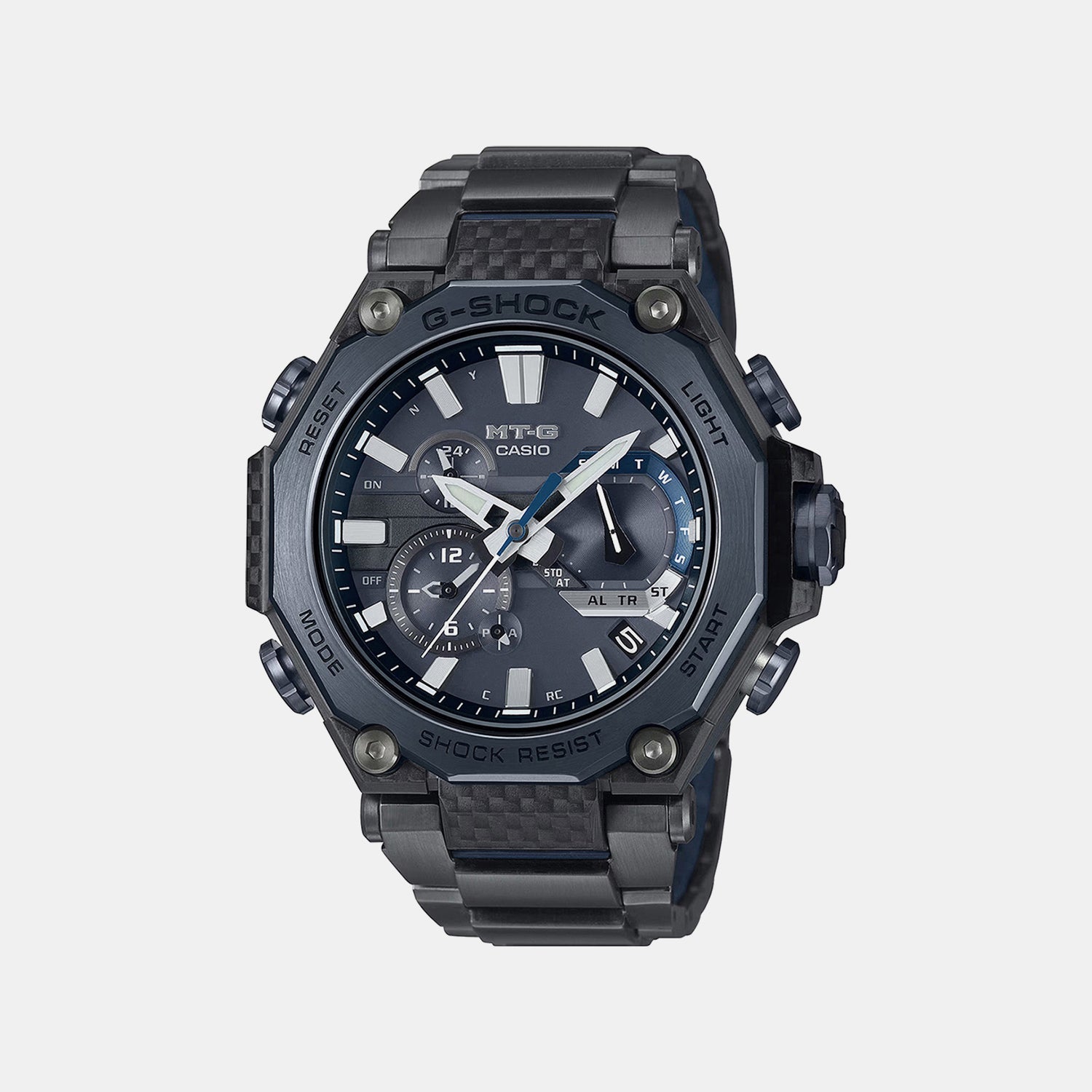 G-Shock Men Quartz Black Dial Analog Stainless Steel Watch G1712