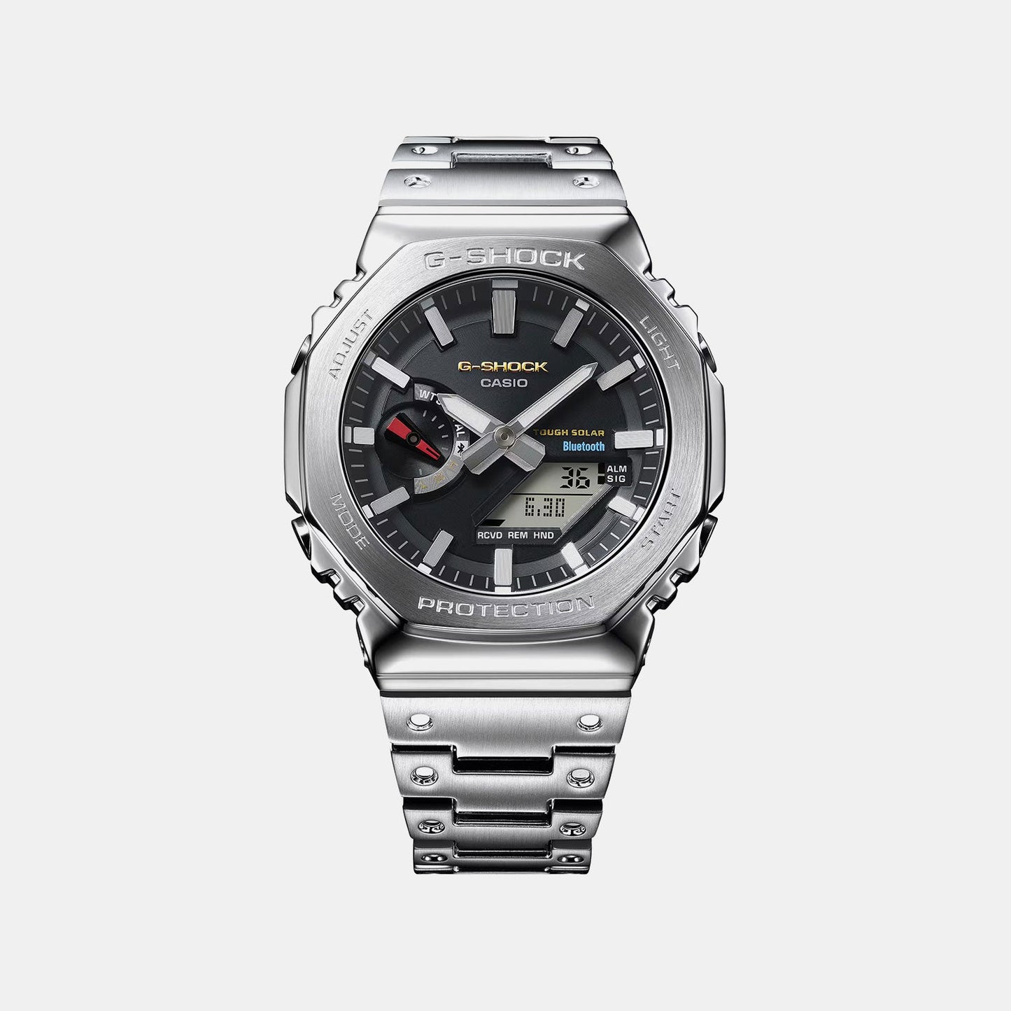 G-Shock Men Quartz Black Dial Analog-Digital Stainless Steel Watch G1714