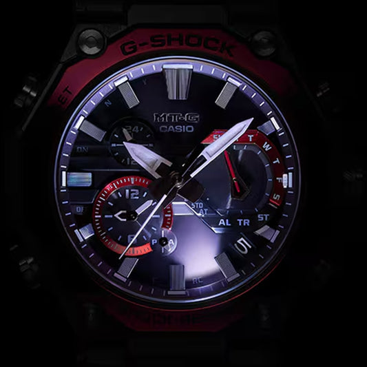 Men Quartz Black Dial Analog Resin Watch MTG-B2000BD-1A4DR G1731