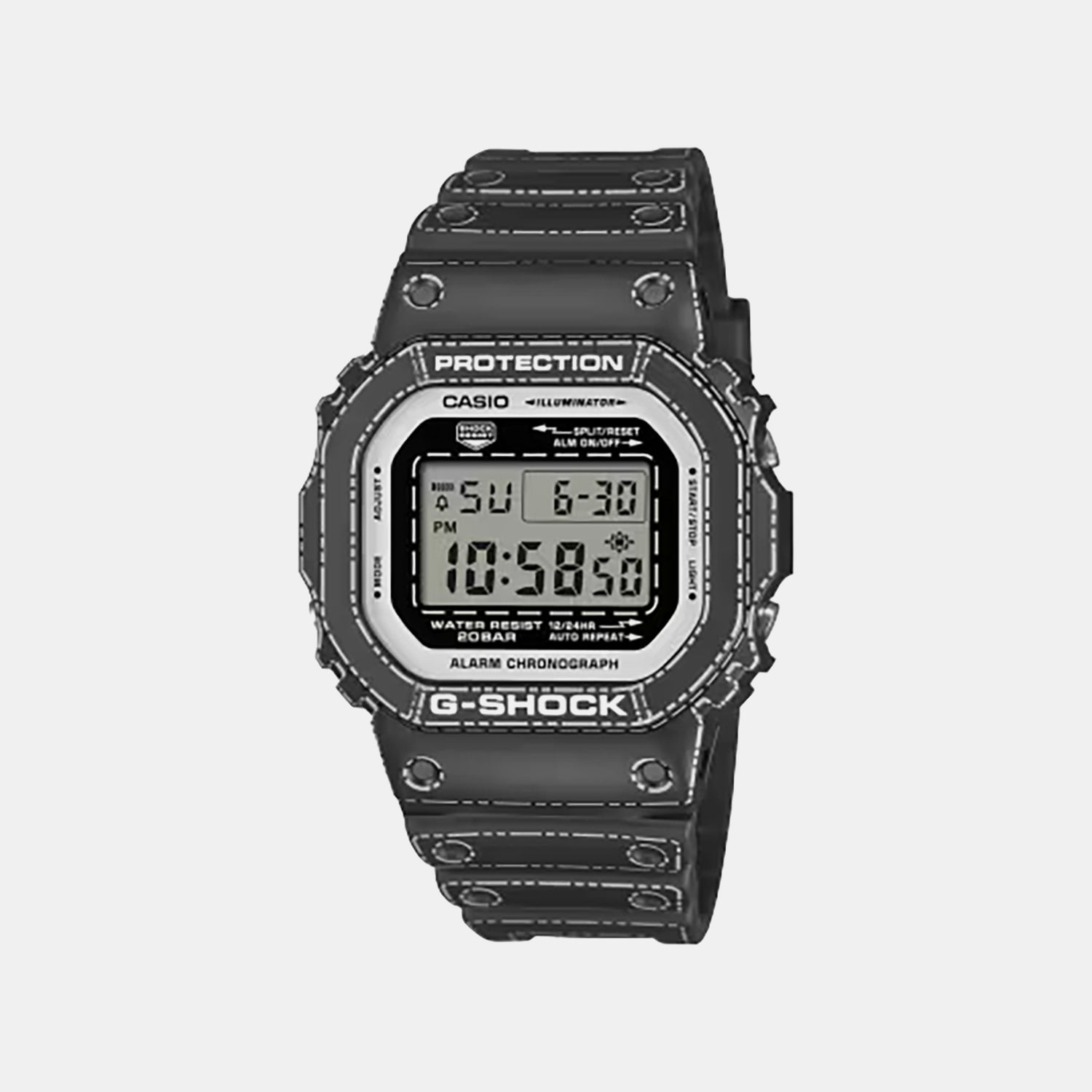Men Quartz Black Dial Digital Resin Watch G1746