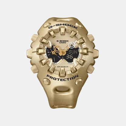 Men Quartz Gold Dial Analog-Digital Resin Watch G1759
