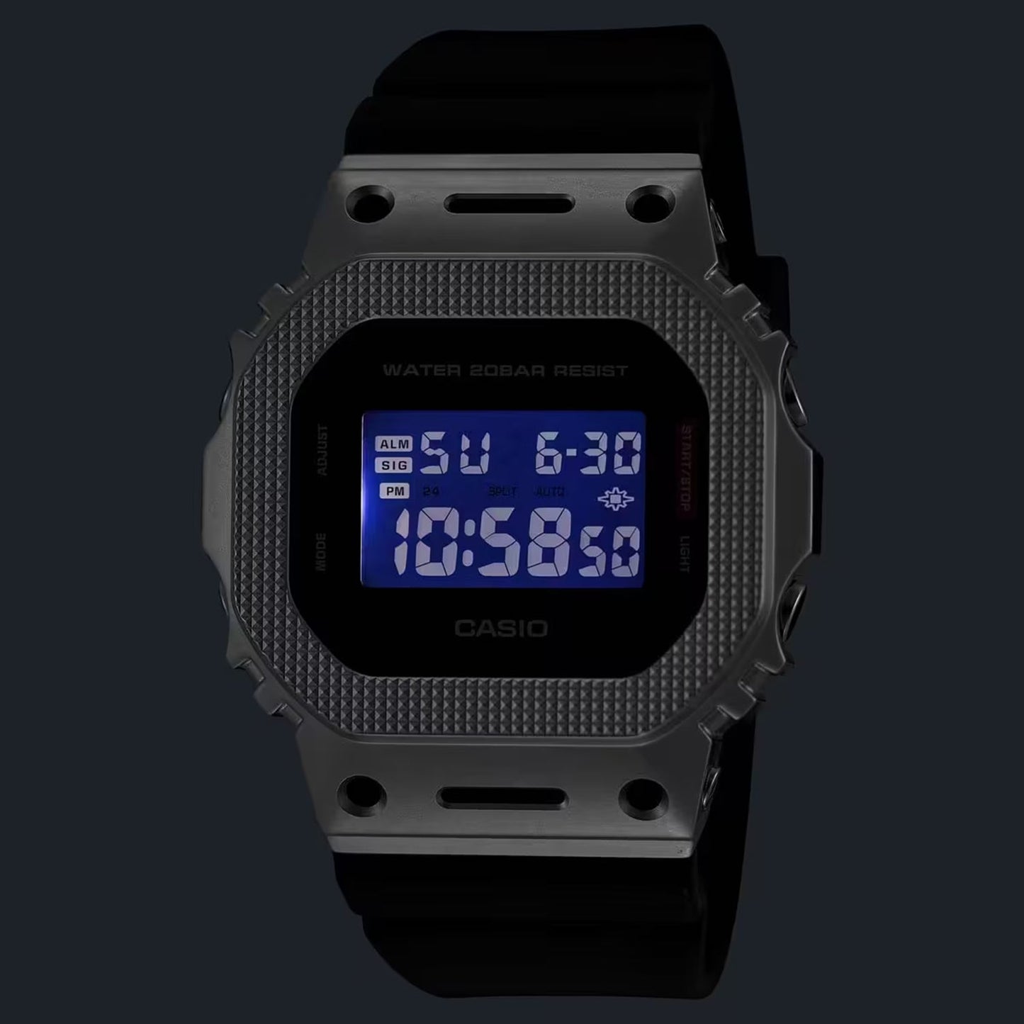 G-Shock Men Quartz Black Dial Digital Resin Watch G1766