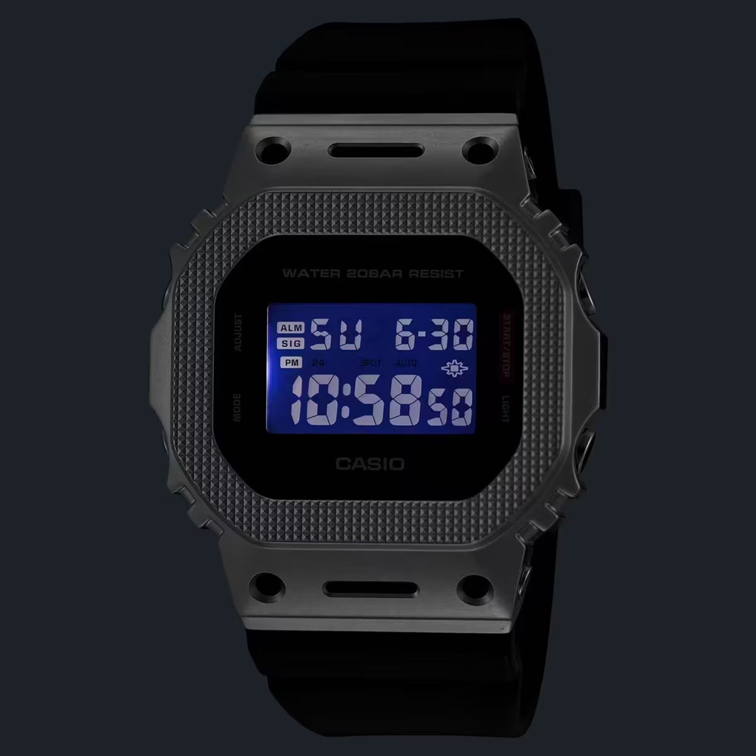 G-Shock Men Quartz Black Dial Digital Resin Watch G1766