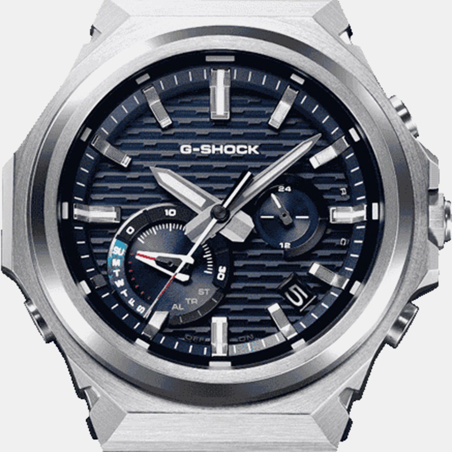 G-Shock Men Solar Blue Dial Chronograph Stainless Steel Watch G1771