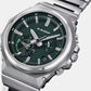 G-Shock Men Solar Green Dial Chronograph Stainless Steel Watch G1772