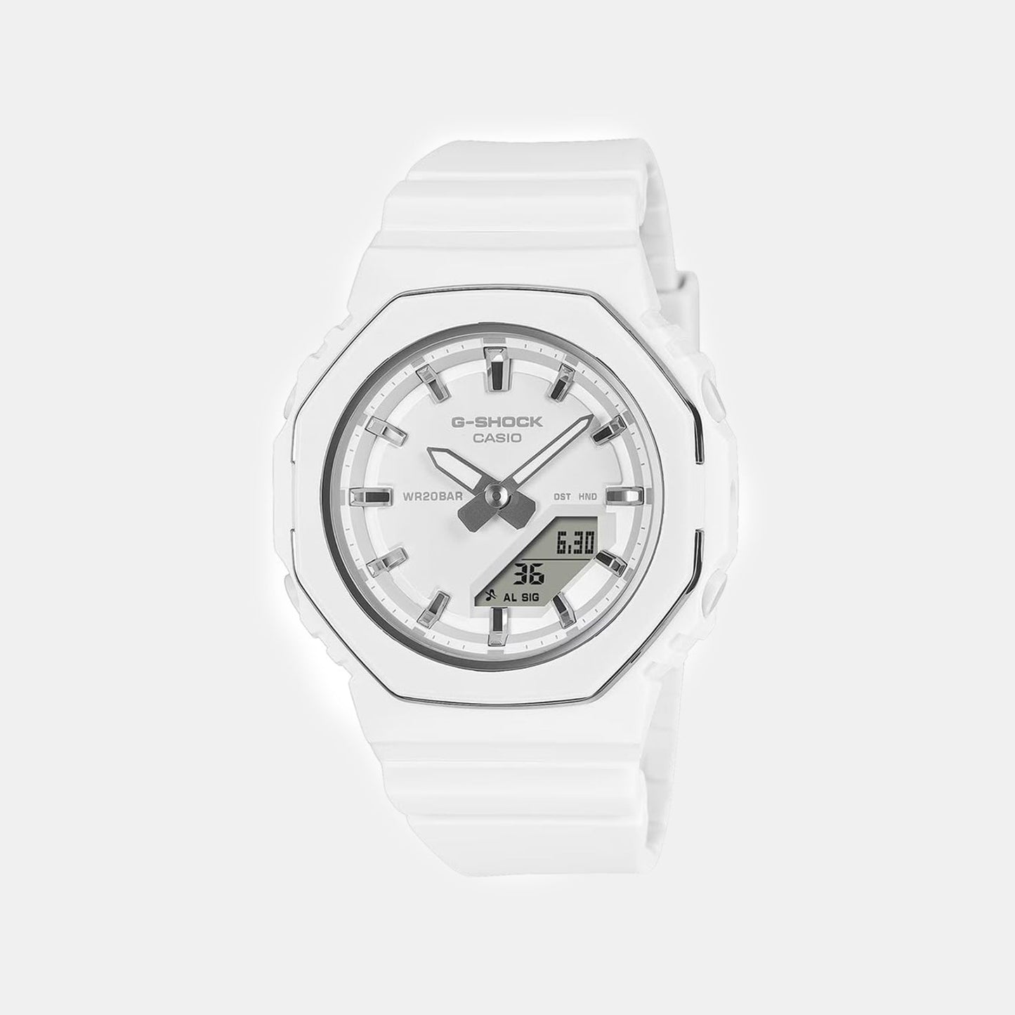 G-Shock Women Quartz White Dial Analog-Digital Resin Watch G1776
