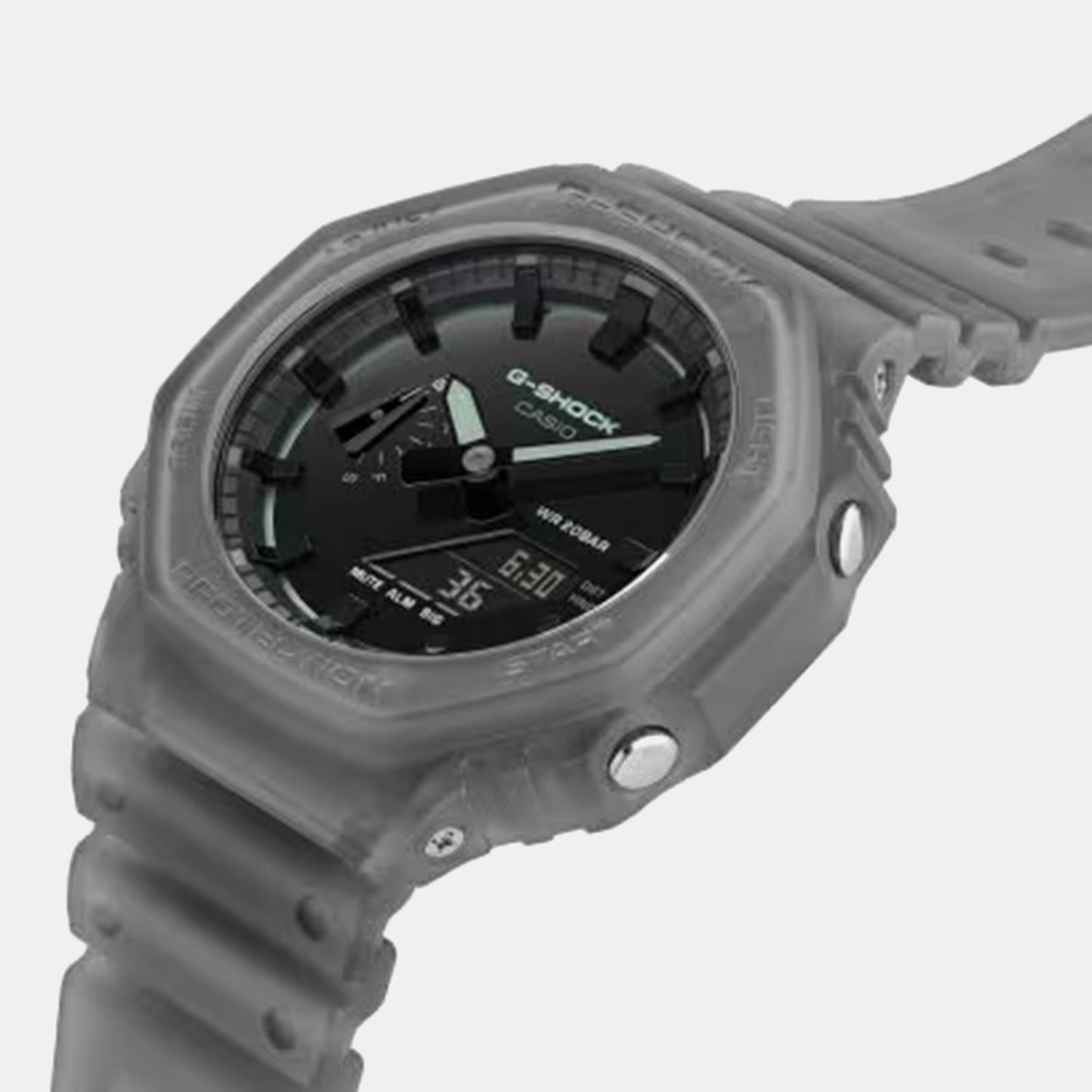 Men Quartz Black Dial Analog-Digital Resin Watch G1784