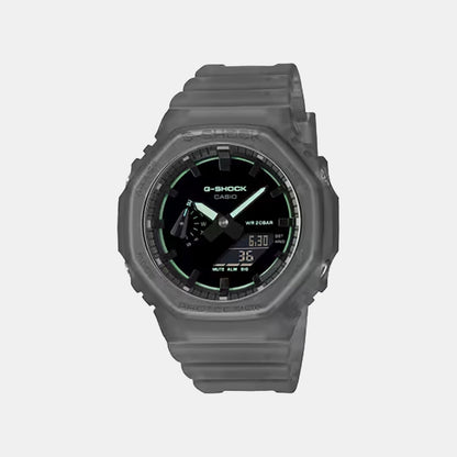 Men Quartz Black Dial Analog-Digital Resin Watch G1784