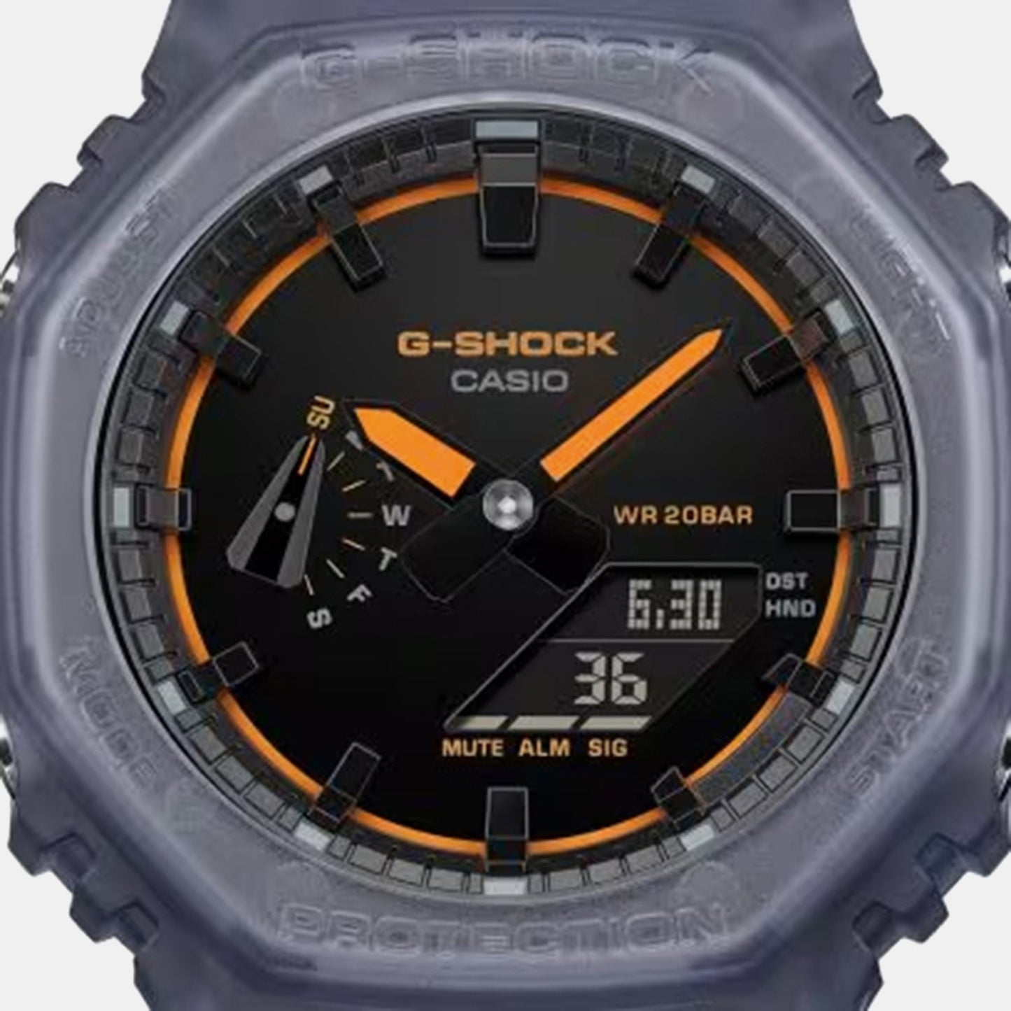 Men Quartz Black Dial Analog-Digital Resin Watch G1785