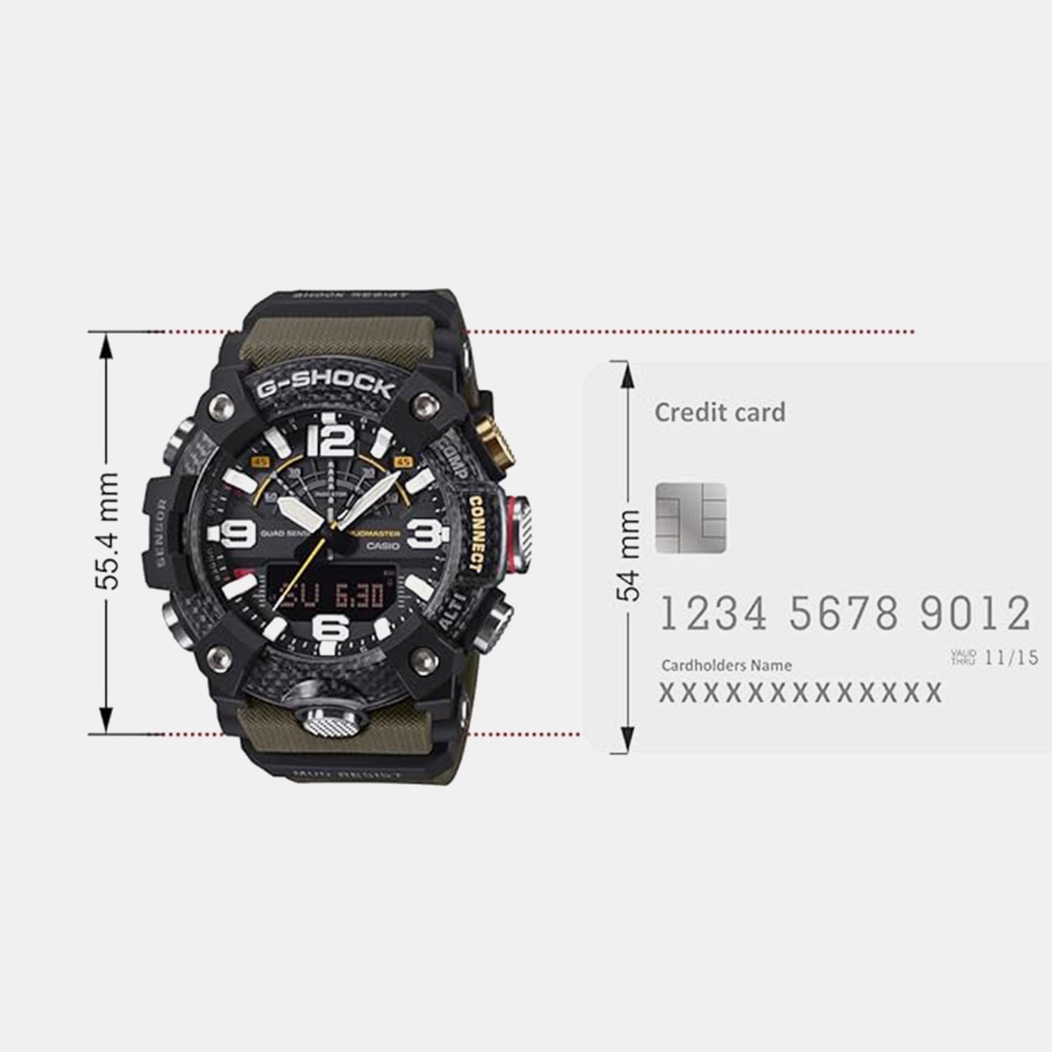 G-Shock Men Quartz Black Dial Analog-Digital Resin Watch G1790