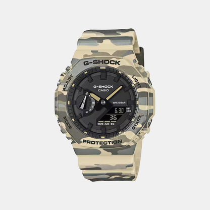 Men Quartz Black Dial Analog-Digital Resin Watch G1793