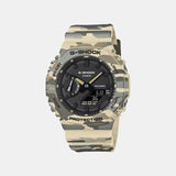 Men Quartz Black Dial Analog-Digital Resin Watch G1793