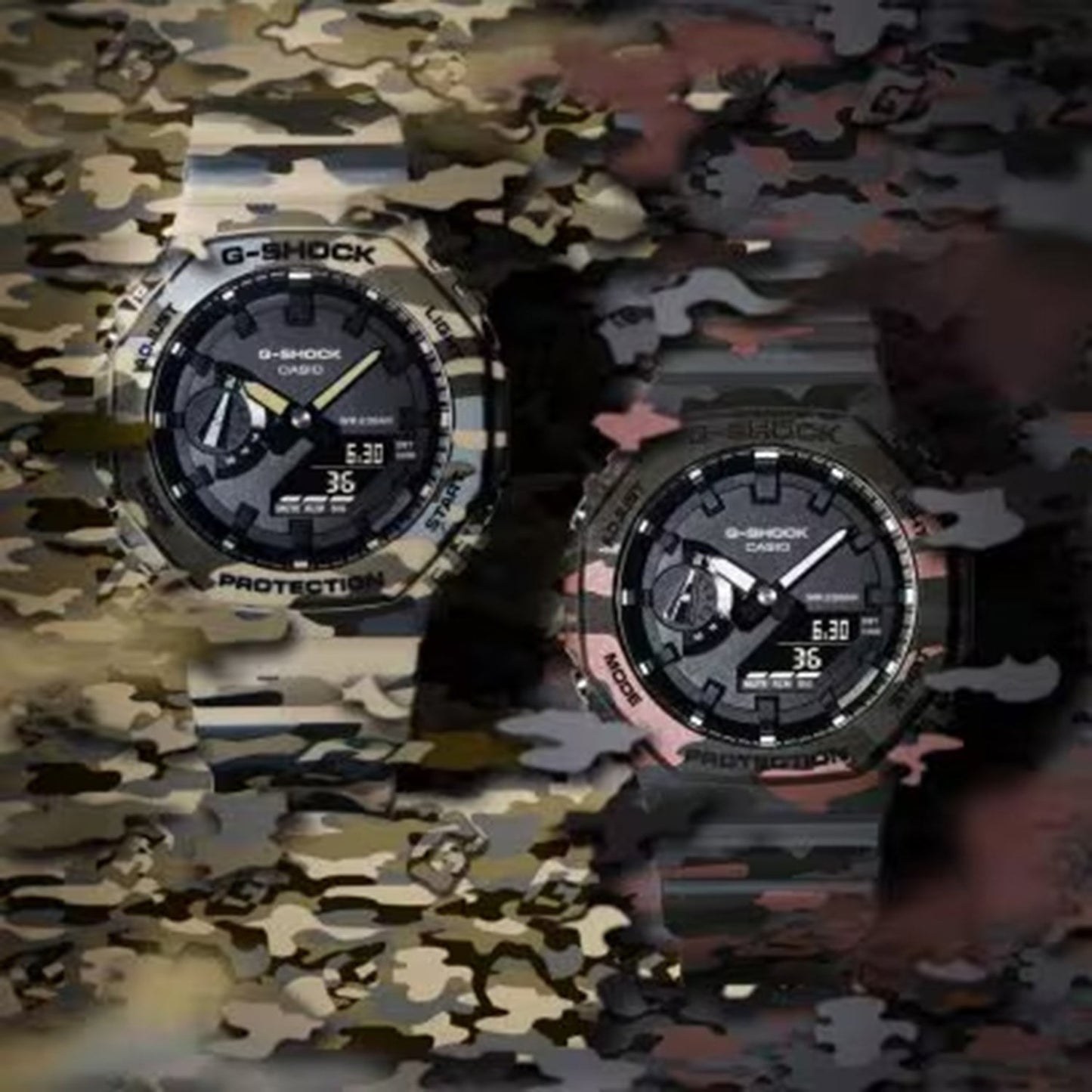 Men Quartz Black Dial Analog-Digital Resin Watch G1794