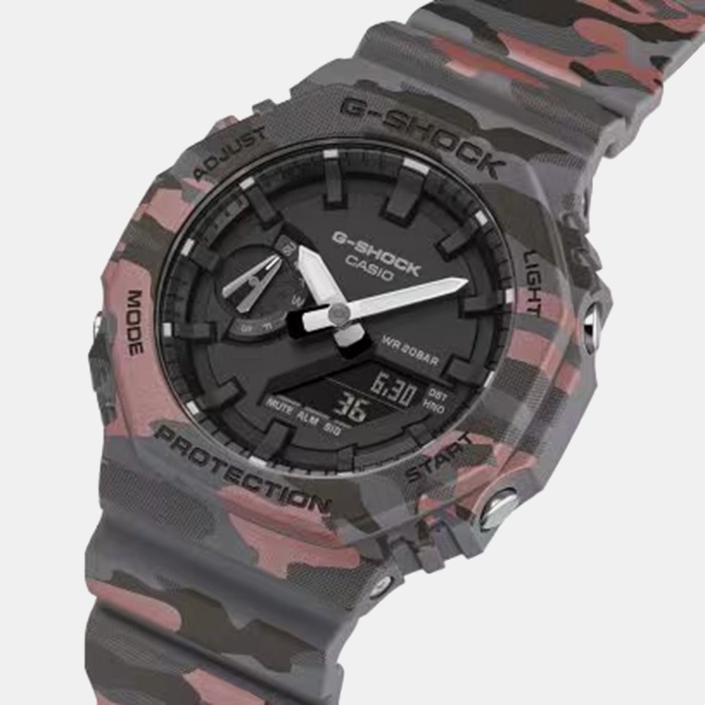 Men Quartz Black Dial Analog-Digital Resin Watch G1794