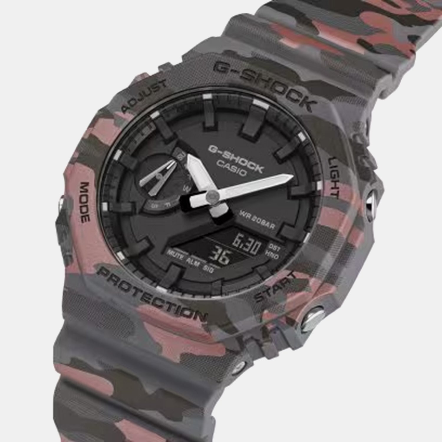 Men Quartz Black Dial Analog-Digital Resin Watch G1794