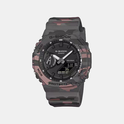 Men Quartz Black Dial Analog-Digital Resin Watch G1794