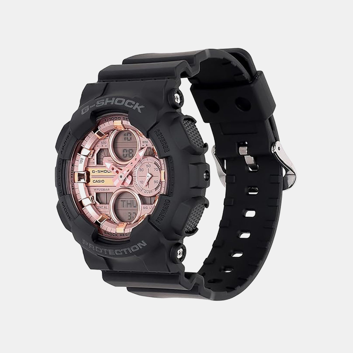 G-Shock Women Quartz Rose Gold Dial Analog-Digital Resin Watch G1800