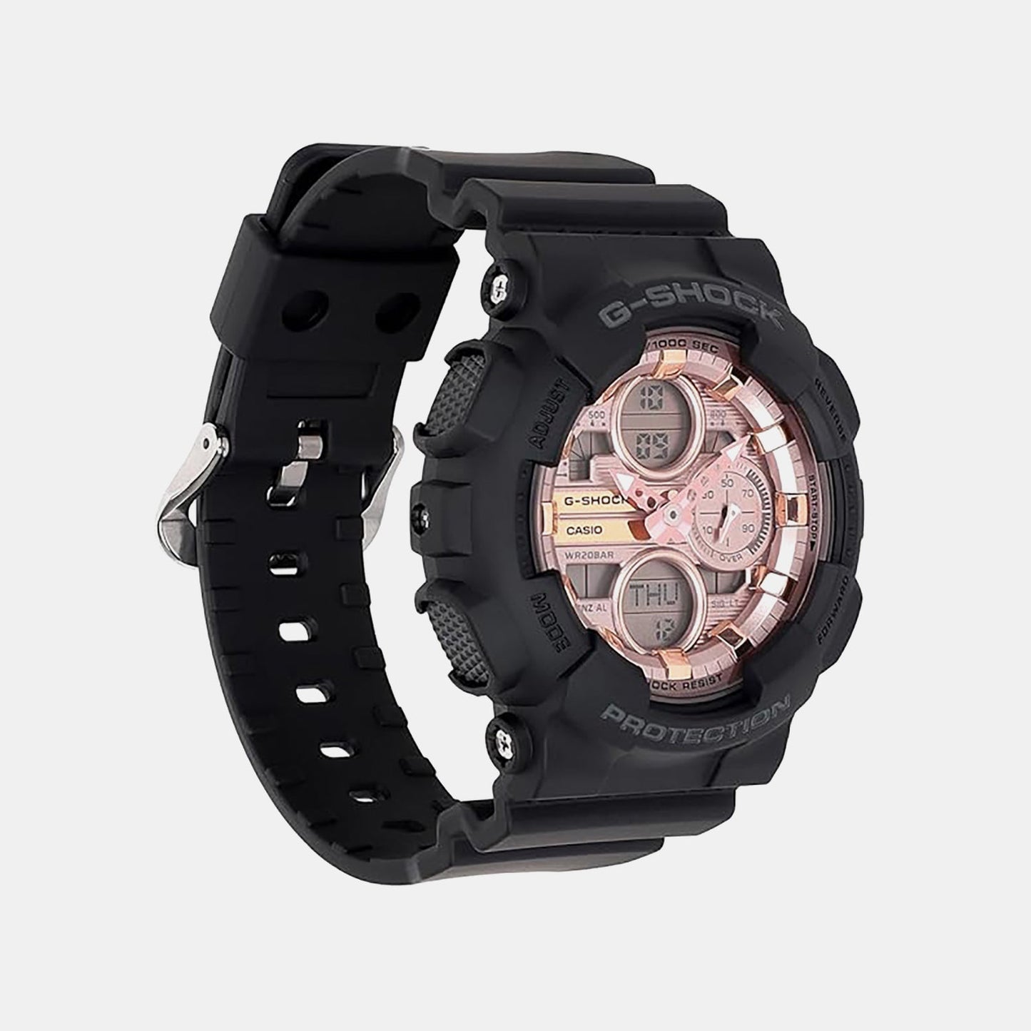 G-Shock Women Quartz Rose Gold Dial Analog-Digital Resin Watch G1800