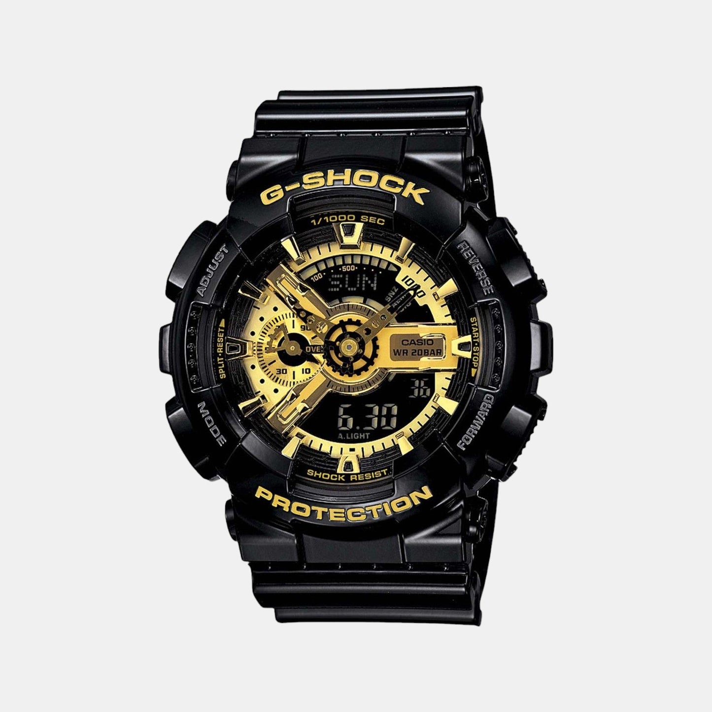 G-Shock Men Quartz Gold Dial Analog-Digital Resin Watch G339 - Casio watch