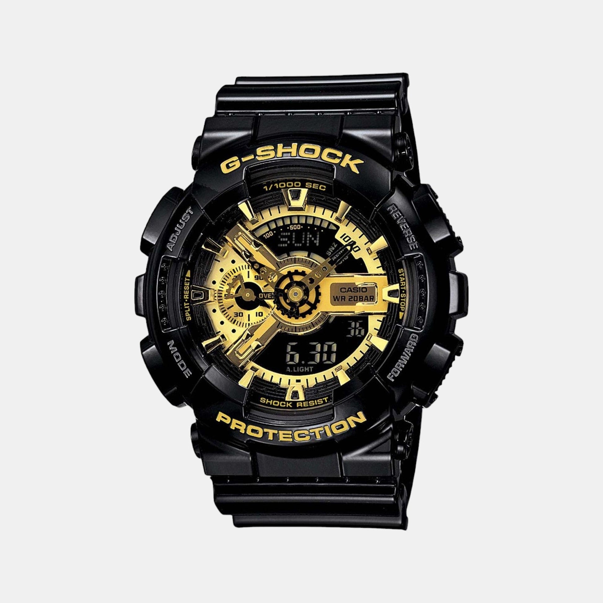 G-Shock Men Quartz Gold Dial Analog-Digital Resin Watch G339 - Casio watch