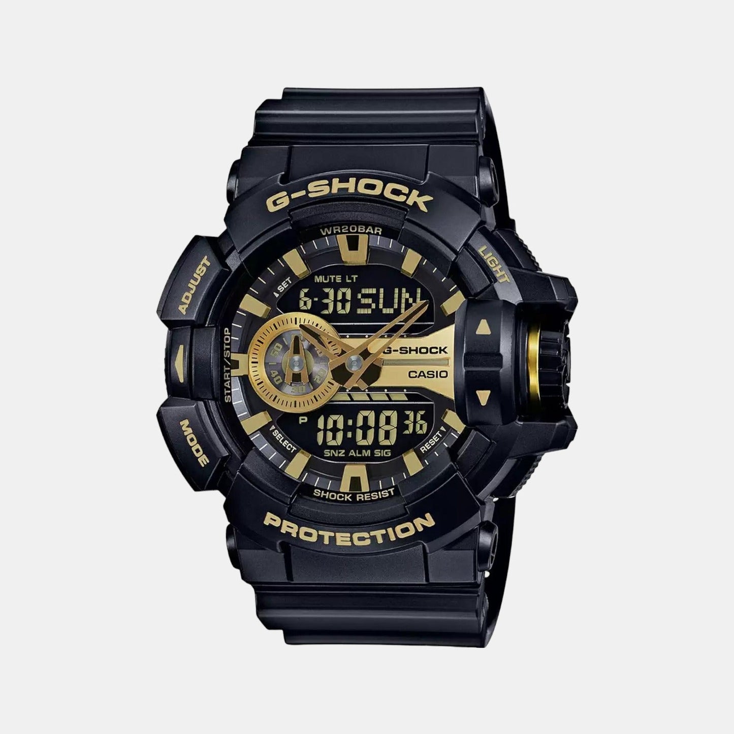 G-Shock Men Quartz Gold Dial Analog-Digital Resin Watch G651 - Casio watch