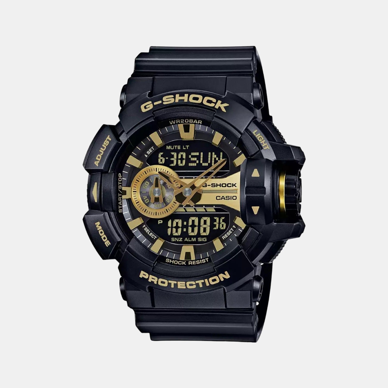 G-Shock Men Quartz Gold Dial Analog-Digital Resin Watch G651 - Casio watch