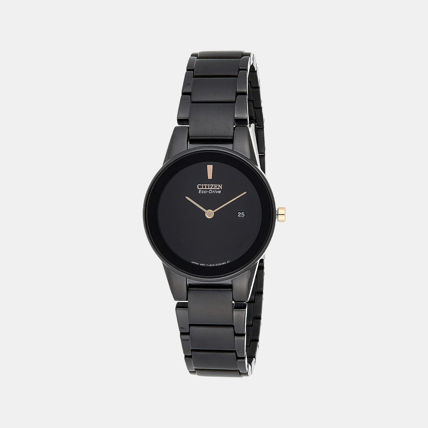 Axiom Women Quartz Black Dial Analog Stainless Steel GA1055-57F