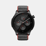 Unisex Processor Grey Dial Amoled Stainless Steel Watch GTR 4 GREY