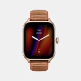 Unisex Processor Brown Dial Amoled Silicone Watch GTS 4 AUTUMN BROWN