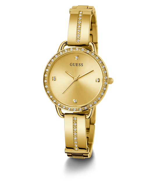 GUESS Ladies Gold Tone Analog Watch