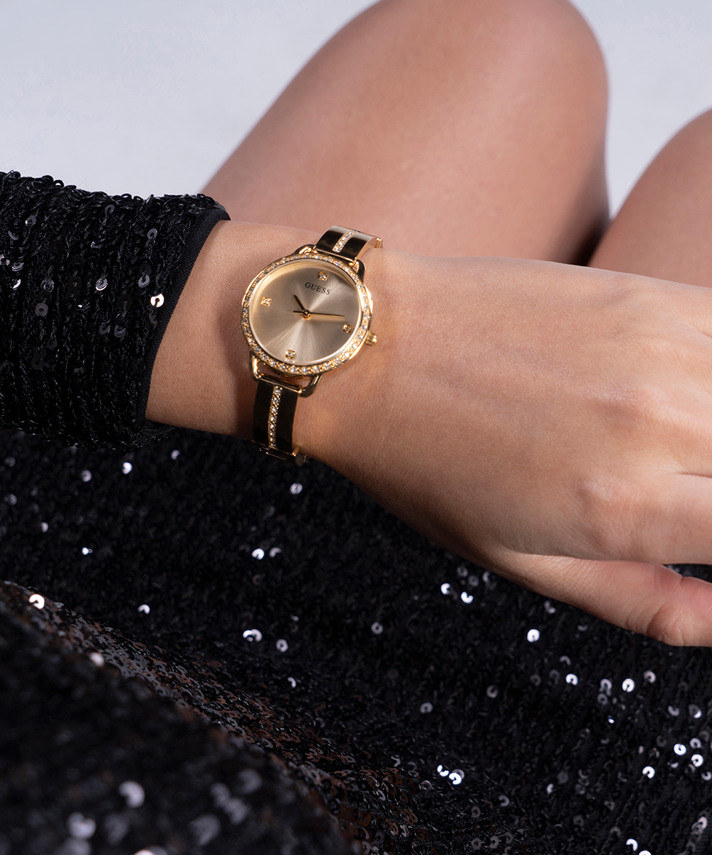 GUESS Ladies Gold Tone Analog Watch