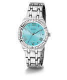 GUESS Ladies Silver Tone Analog Watch
