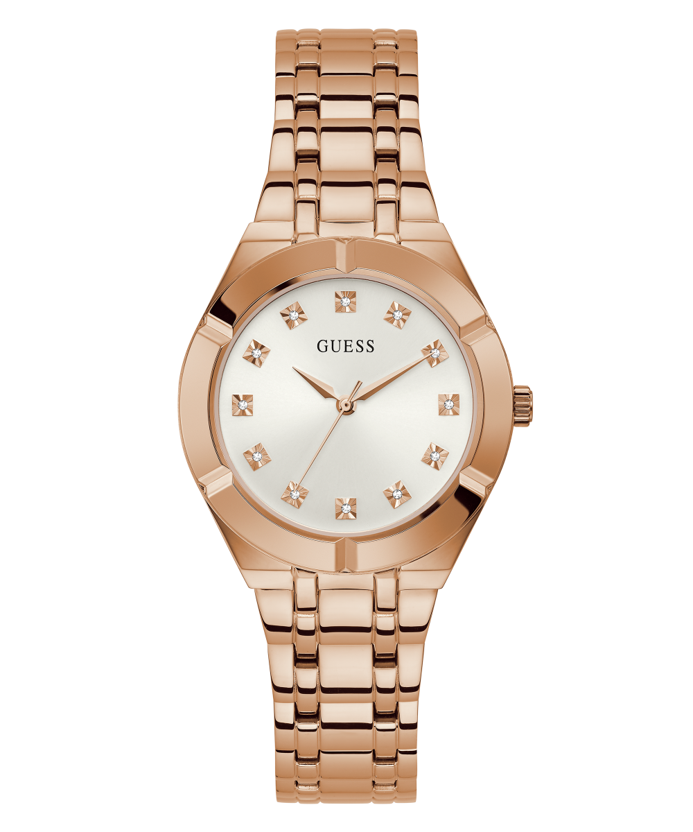 GUESS Ladies Rose Gold Tone Analog Watch