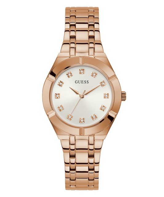 GUESS Ladies Rose Gold Tone Analog Watch