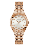 GUESS Ladies Rose Gold Tone Analog Watch