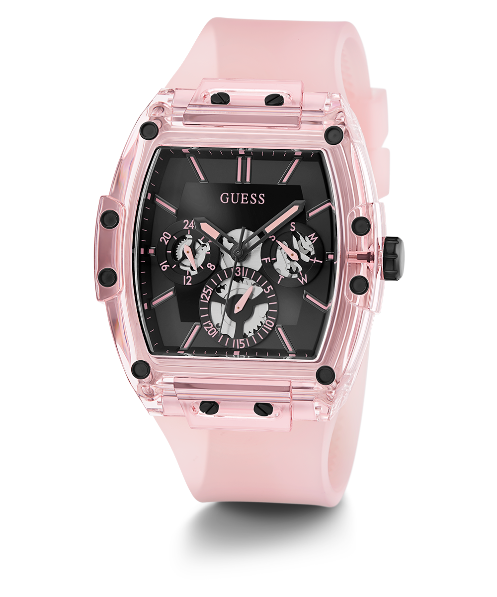 GUESS Mens Pink Multi-function Watch