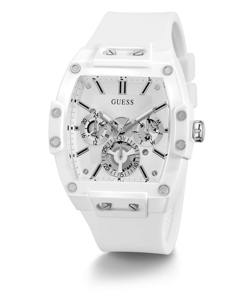 GUESS Mens White Multi-function Watch