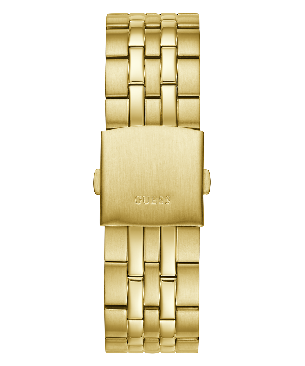 GUESS Mens Gold Tone Day/Date Watch