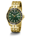 GUESS Mens Gold Tone Day/Date Watch