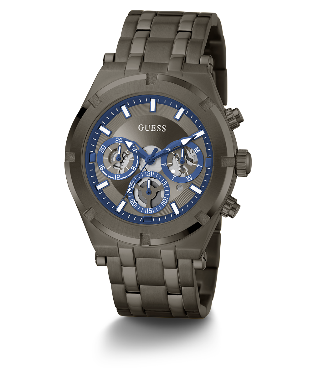 GUESS Mens Gunmetal Multi-function Watch