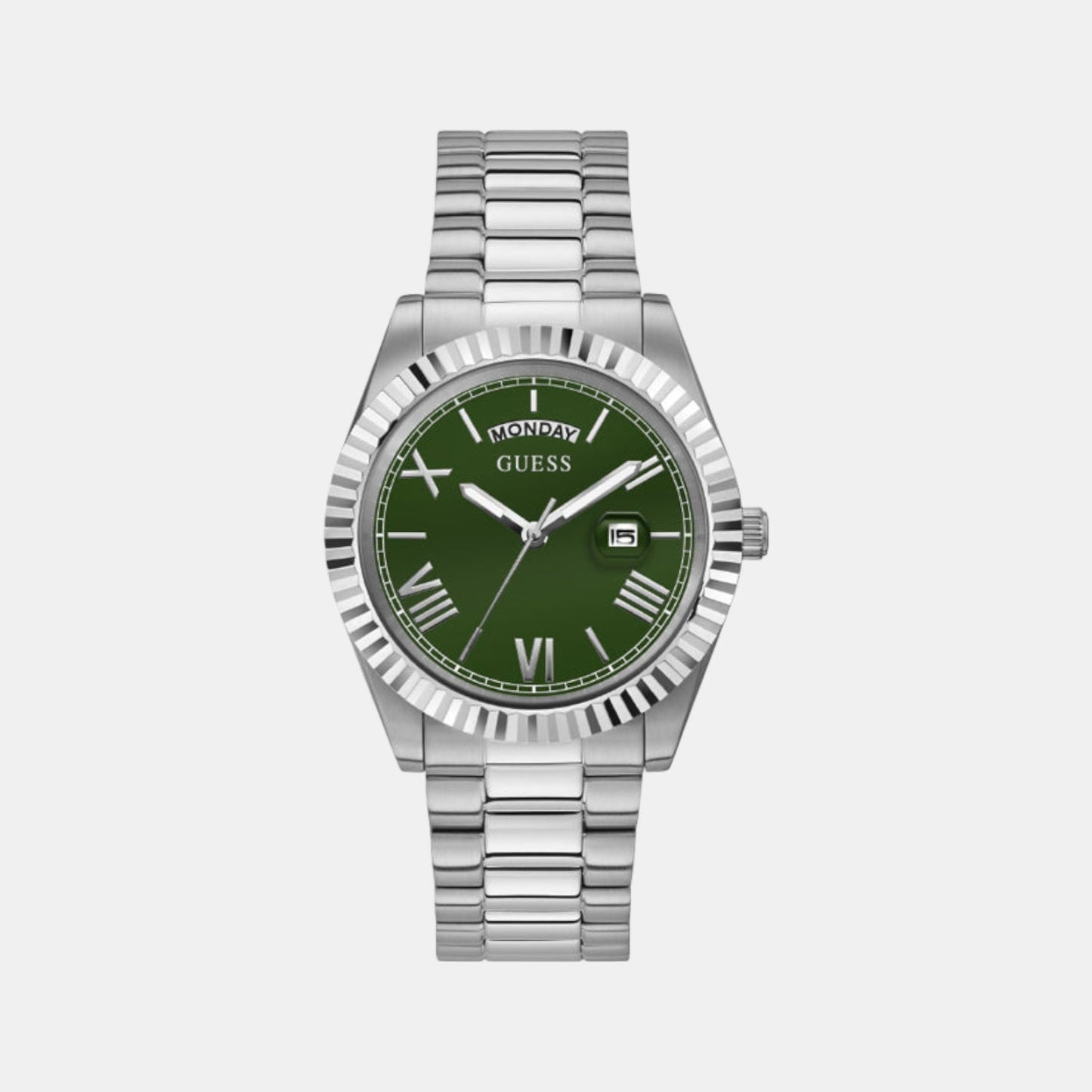 Gd Connoisseur Men Quartz Green Dial Analog Stainless Steel GW0265G10