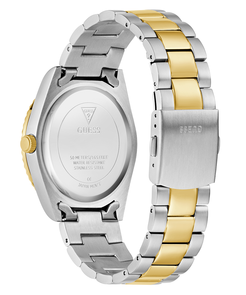GUESS Mens 2-Tone Day/Date Watch