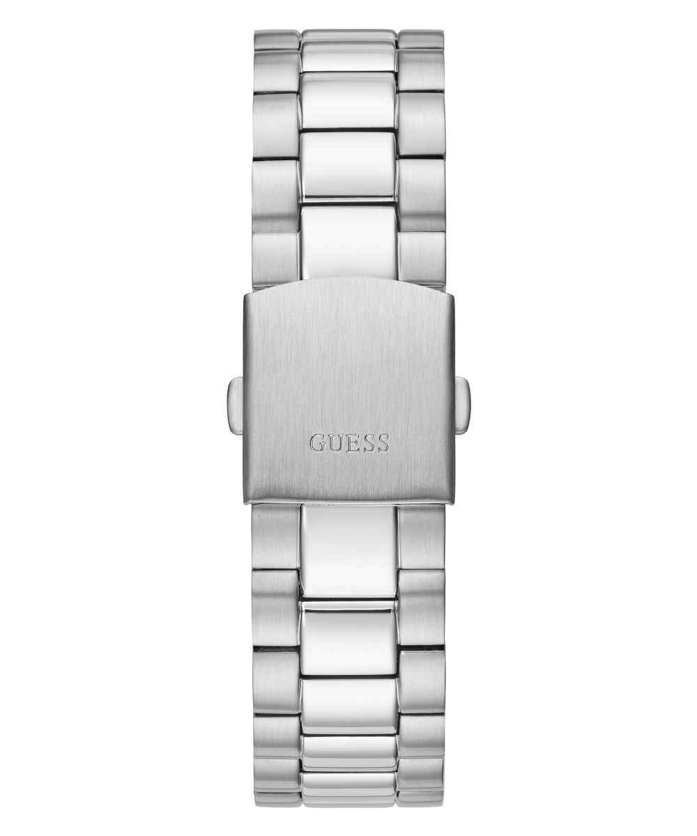 GUESS Mens Silver Tone Day/Date Watch