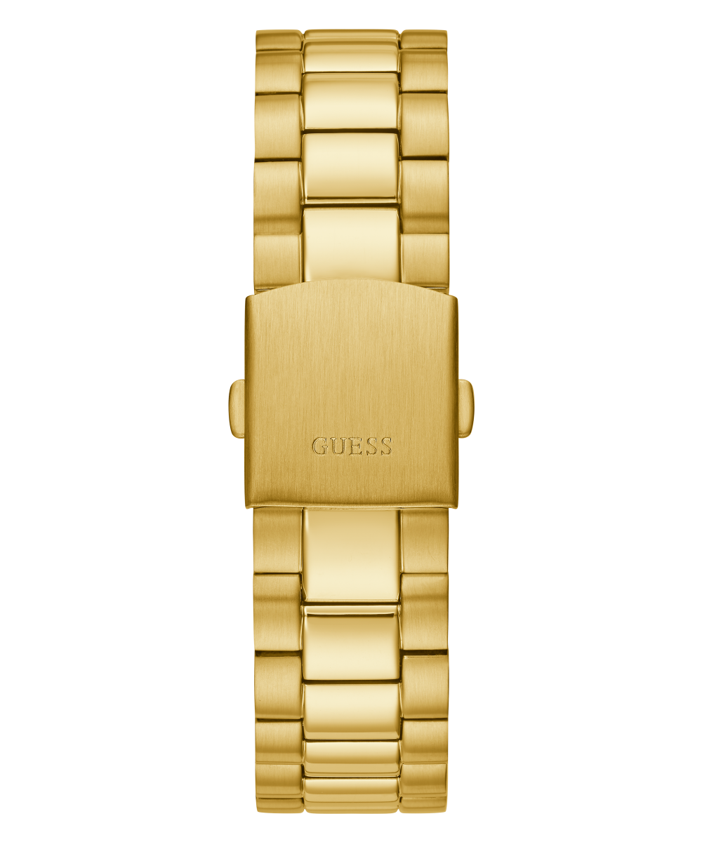 GUESS Mens Gold Tone Day/Date Watch