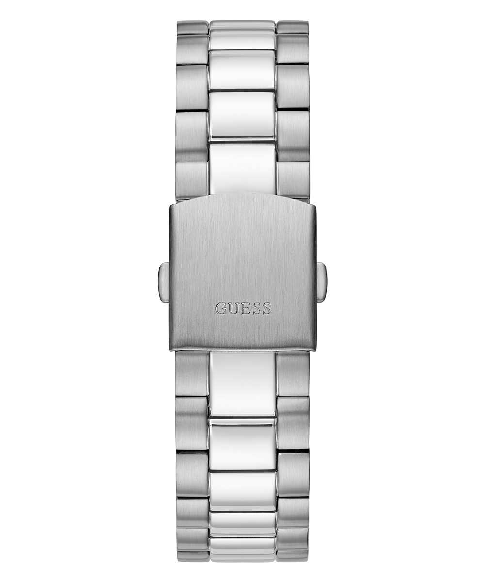 GUESS Mens Silver Tone Day/Date Watch