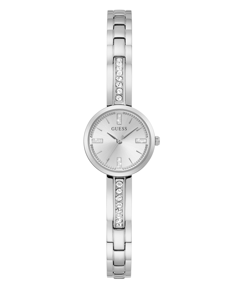 GUESS Ladies Silver Tone Analog Watch