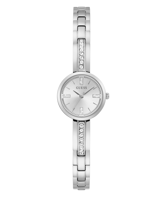GUESS Ladies Silver Tone Analog Watch