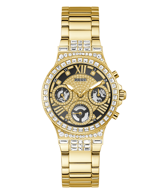 GUESS Ladies Gold Tone Multi-function Watch