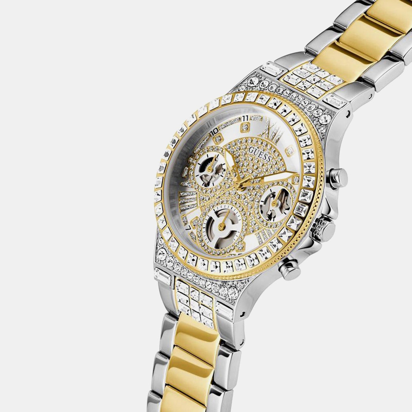 Gt Moonlight Women Quartz Silver Dial Analog Stainless Steel GW0320L7